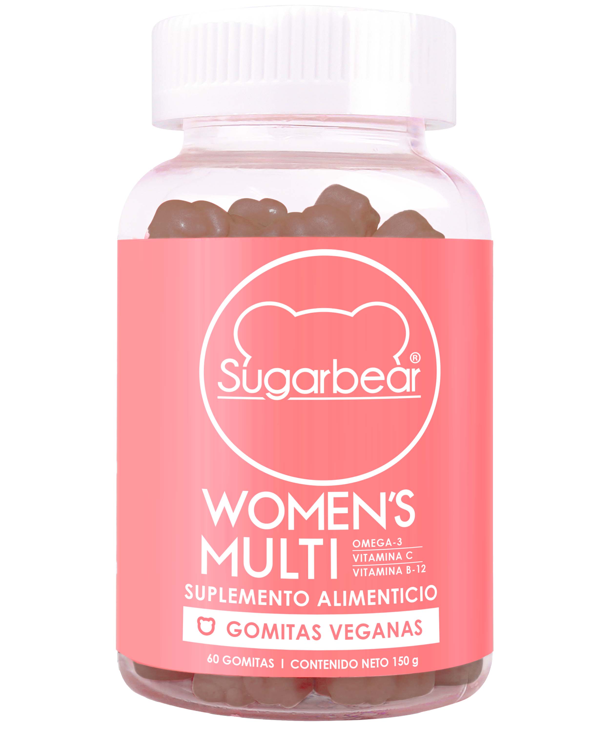 SugarBear Women´s Multi + Cepillo de Bamboo de regalo